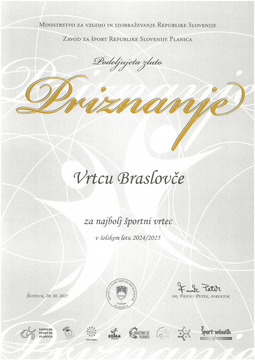 Najbolj športni vrtec